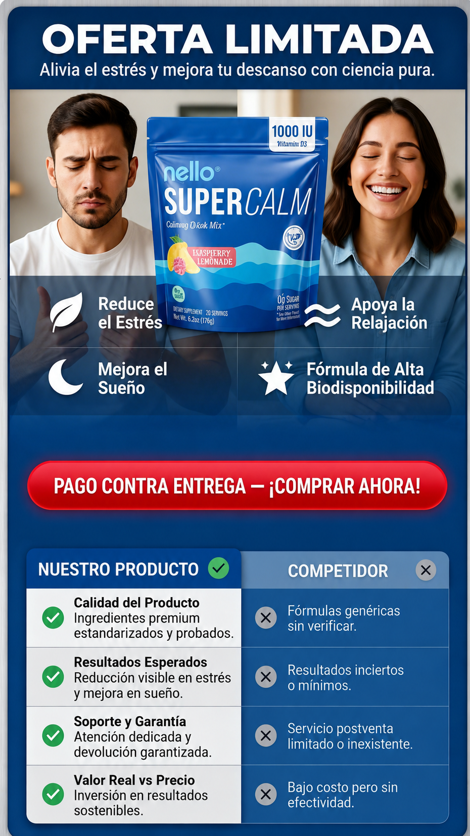SÚPERCALM x20 ANTI ESTRÉS + ENVÍO GRATIS